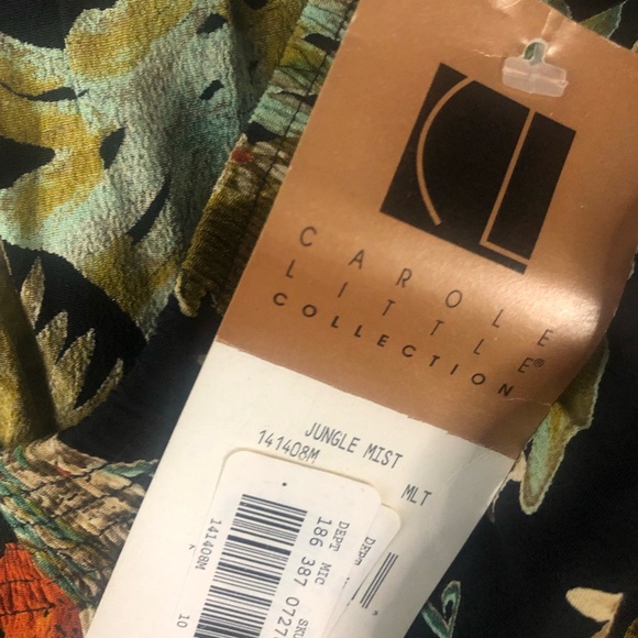 Carole‎ Little Women's Floral Tropical Dress Pants w/Pockets Size 10 Vintage NWT - Picture 11 of 12